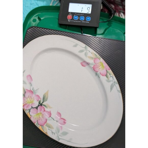 Noritake Azalea China Platter Pink Floral 12" red mark - Picture 13 of 13